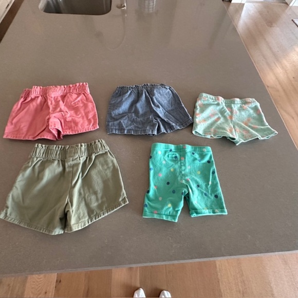 5 Pairs of Girl's 4T/5T shorts (only 1 is 5T)-All good condition Girl summer - Picture 2 of 9